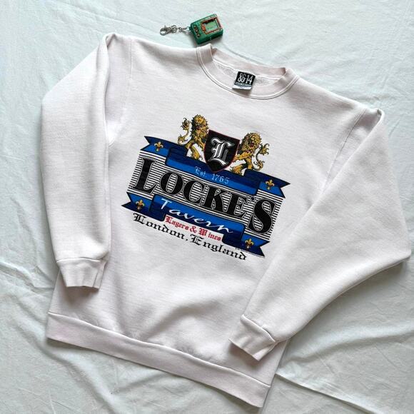 Vintage 90’s British Pub Sweatshirt - S - Picture 1 of 5